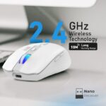 PROMATE KITT OPTICAL MOUSE 2.4GHz WIRELESS WHITE MOUSE - Image 5