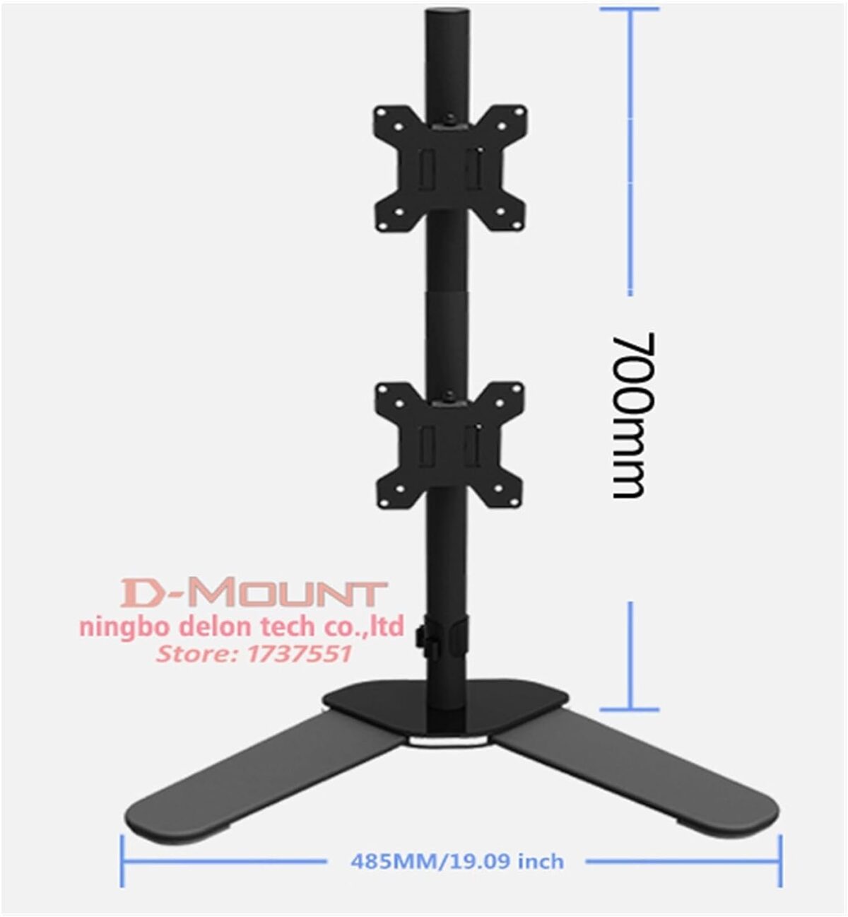 M073 Dual Monitor Stand BIG BASE  10-27 INCH SCREEN - Image 3
