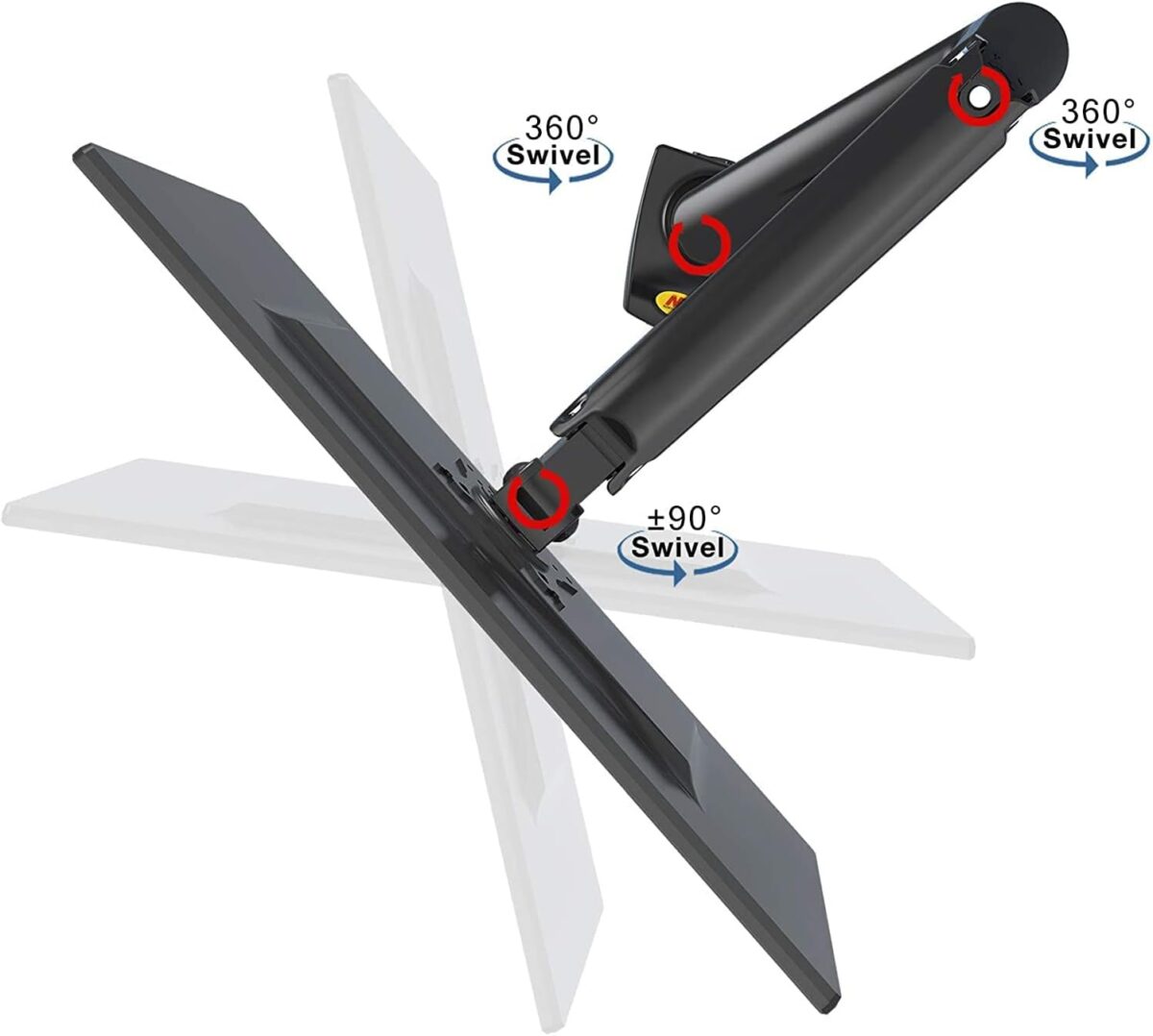 NB F80 17″-30″ Full Motion Ergonomic Monitor Arm - Image 3