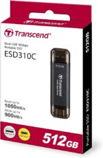 TRANSCEND 512GB ESD310C PORTABLE SSD , DUAL USB USB-A & USB-C - Image 2