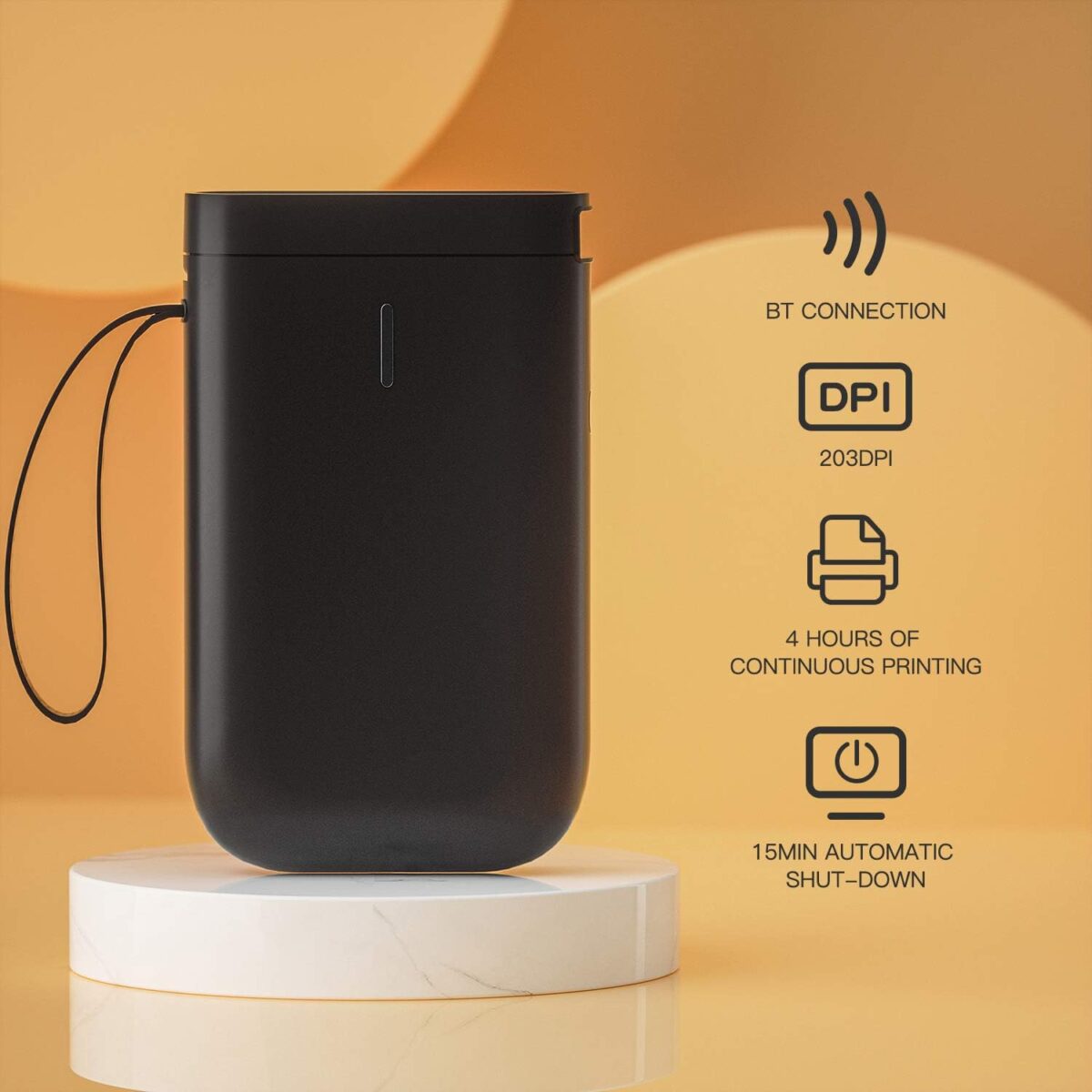 NIIMBOT D11 Label Maker Black with Tape - Image 5