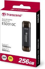 TRANSCEND 256GB ESD310C PORTABLE SSD , DUAL USB USB-A & USB-C - Image 2