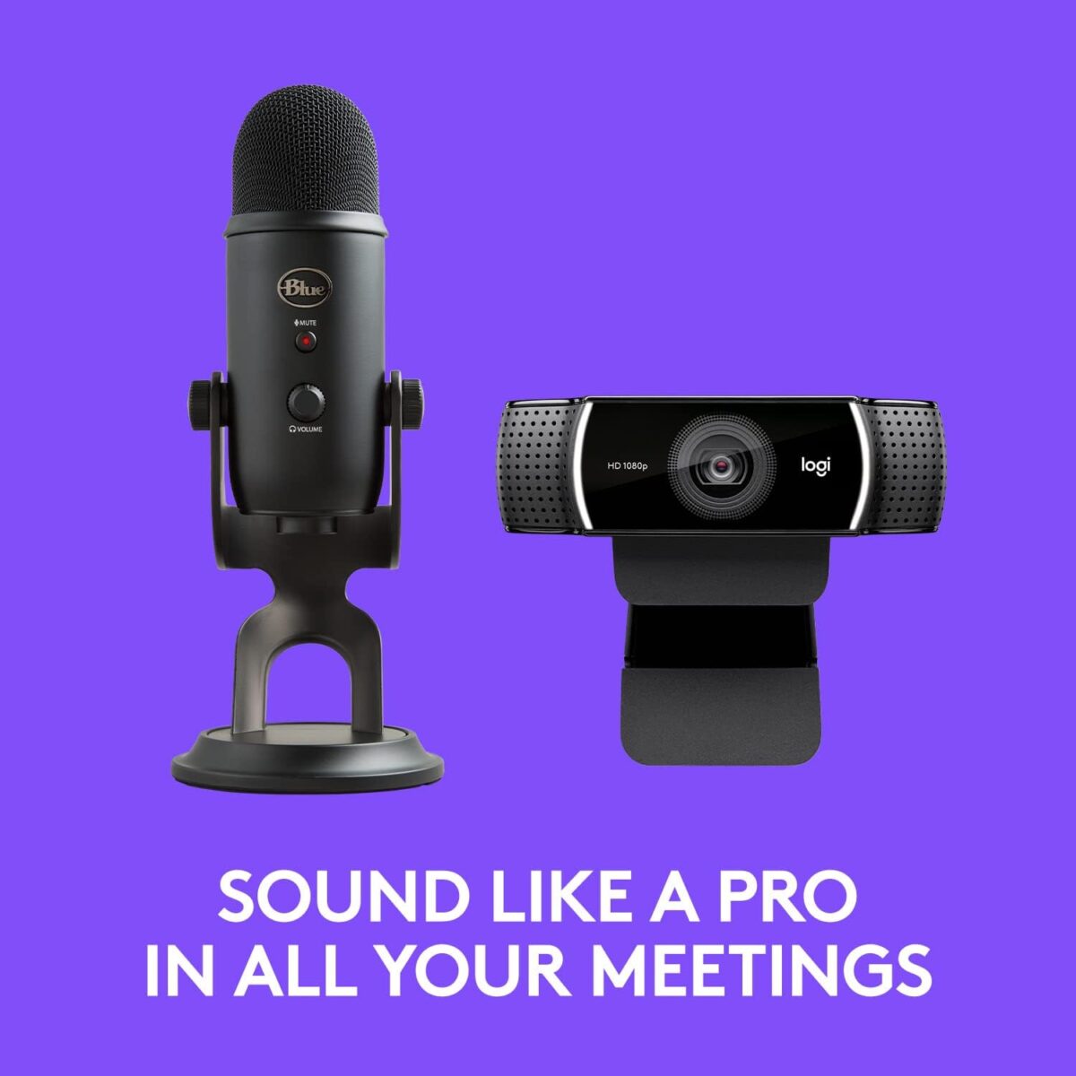 Logitech for Streamer & Creators : Pro Streamer Pack with Blue Yeti USB Microphone & Logitech C922 Pro HD Webcam . Logitech for Creators MIC AND WEBCAM