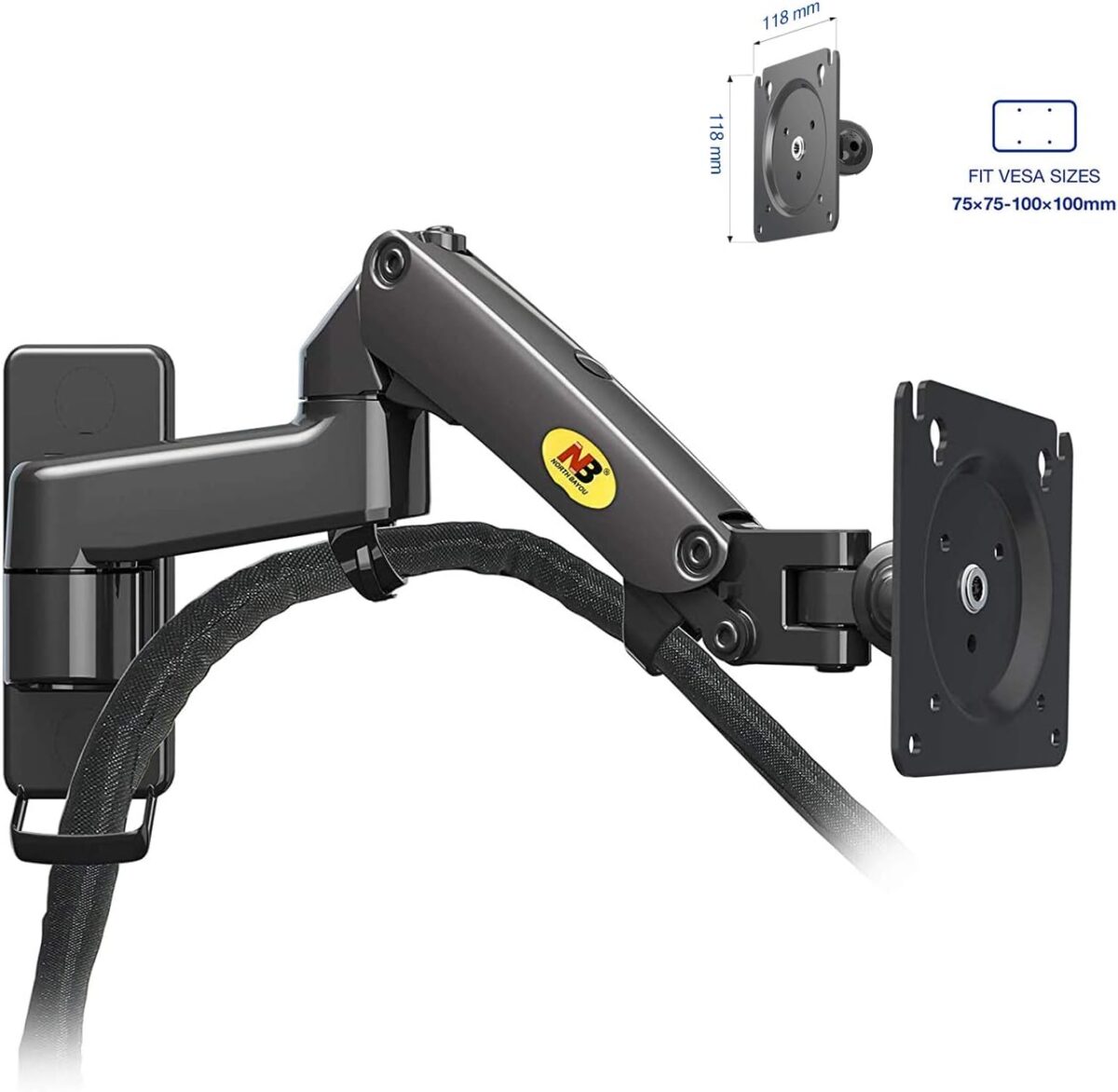Monitor Wall Mount Bracket Full Motion17-35" F150 - Image 3