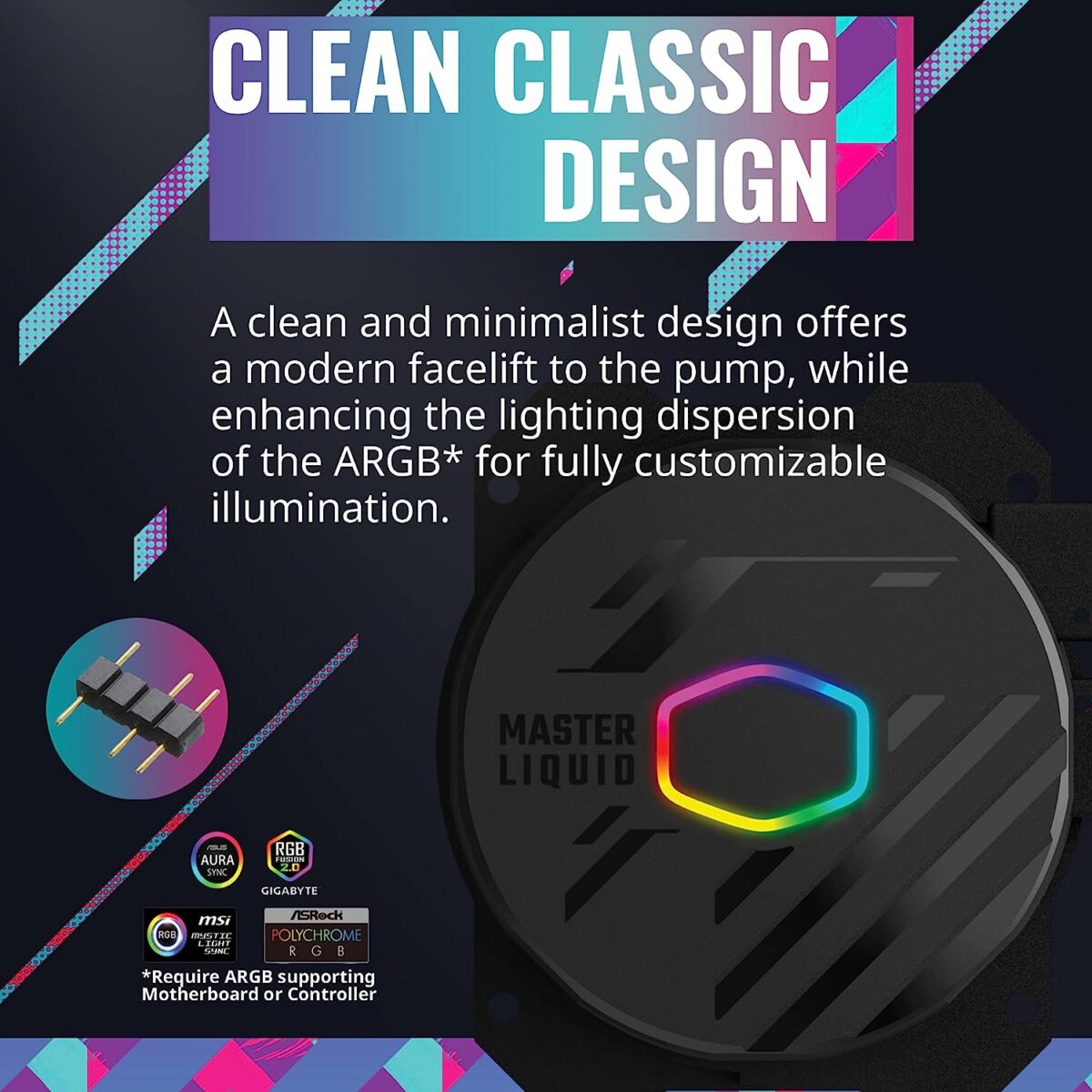 Cooler Master MasterLiquid 360L Core 360mm ARGB - Image 11