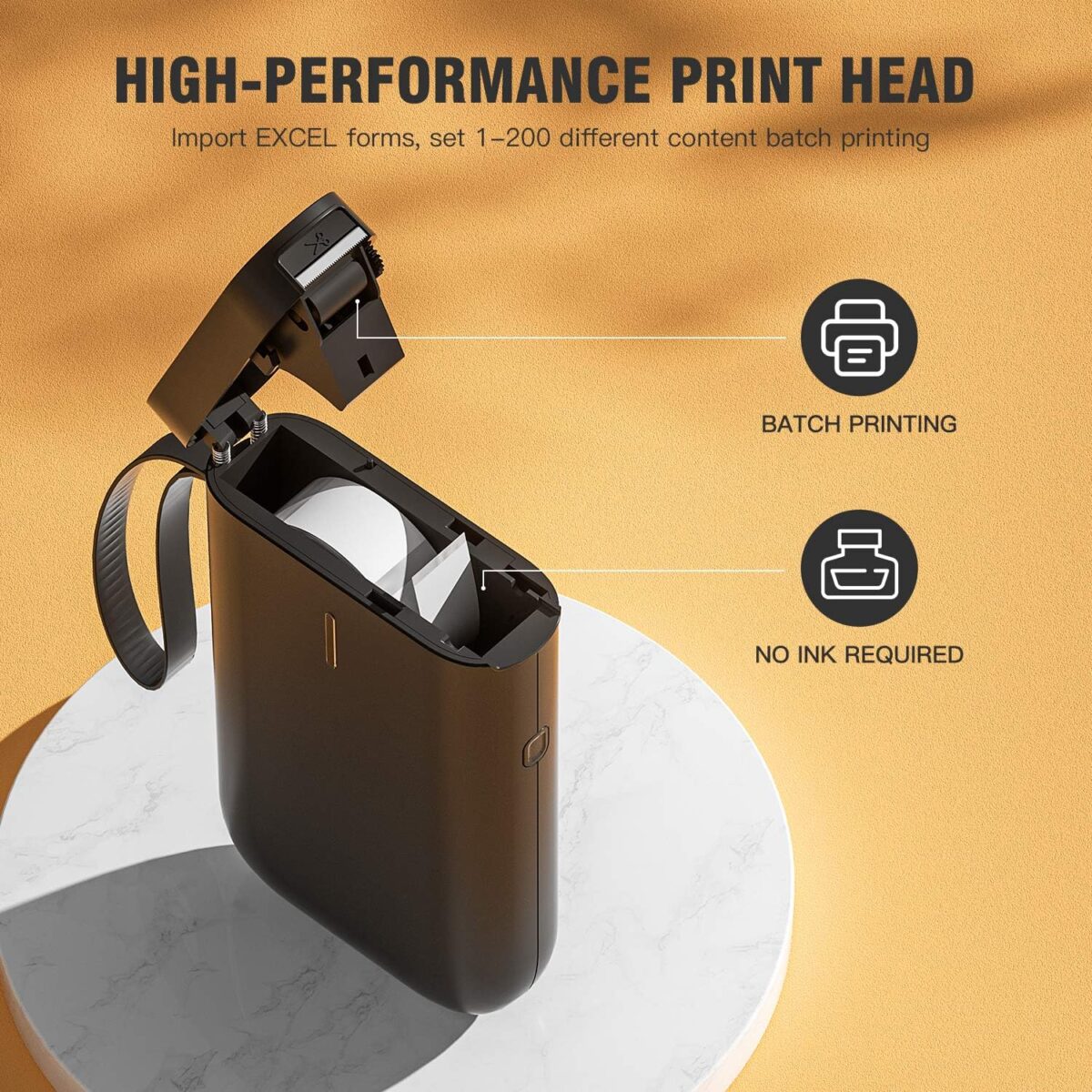 NIIMBOT D11 Label Maker Black with Tape - Image 9