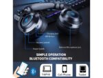 PHOINIKAS Q9 WIRED - BLUETOOTH GAMING HEADSET BLACK - Image 4