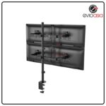 4 MONITOR ARM FULLY ADJUSTABLE DESK MOUNT STAND FOR 4 SCREEN UP TO 17”-30" - Image 4