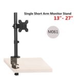 M061 Single Short Arm Monitor Stand Mount Bracket 13-27 inch