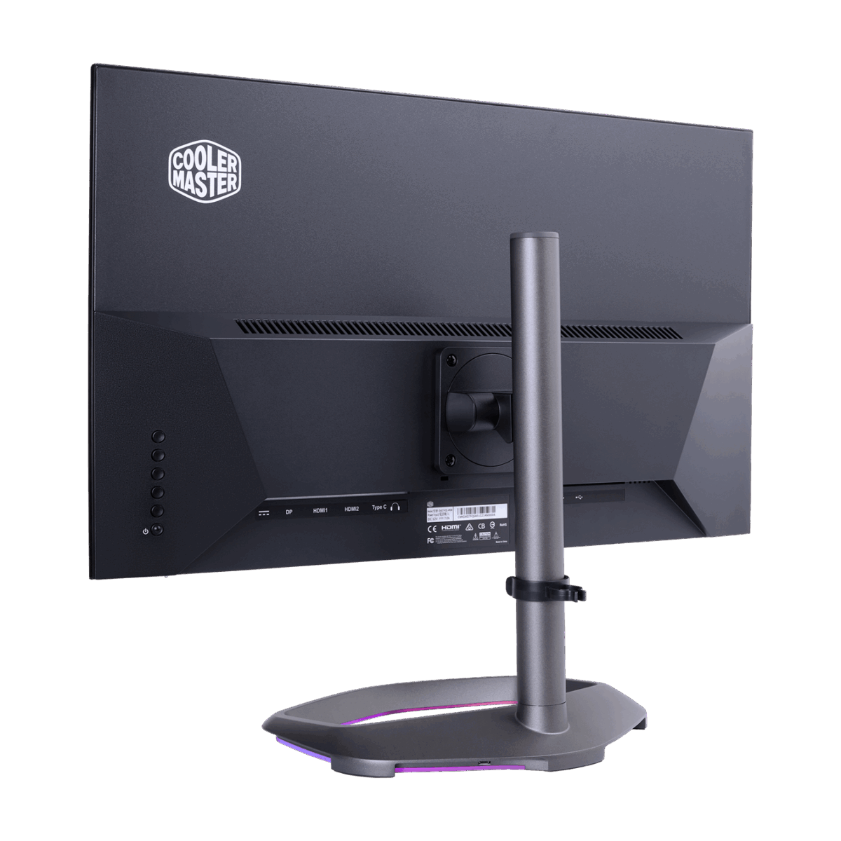 Cooler Master GM27-FQSA 27” 2K IPS 165Hz QHD 2560 x 1440 PC Monitor, 1ms (MPRT),HDR10, FreeSync Premium, ARGB Stand, DP*1, HDMI 2.0 * 2, USB B*1, USB A*2, USB C*1, VESA Mount