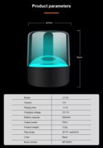 KISONLI GLASS LP-5S WIRELESS RGB MUSIC SPEAKER - Image 3