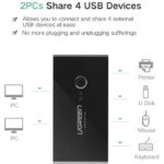 UGREEN KVM SWITCH USB 2.0 SHARING SWITCH 2 IN 4 OUT 480MB - Image 4