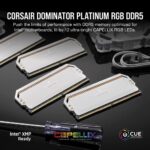 RAM CORSAIR DOMINATOR PLATINUM 64GB 5600 KIT 32*2 RGB DDR5 DESKTOP - Image 2