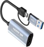 HD AUDIO & VIDEO CAPTURE HDMI TO USB-C Z29B 4K 1080P USB