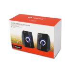 KISONLI L-2020 2PCS 3W RGB WIRED MUSIC MOBILE SPEAKER - Image 3