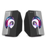KISONLI L-2020 2PCS 3W RGB WIRED MUSIC MOBILE SPEAKER - Image 2
