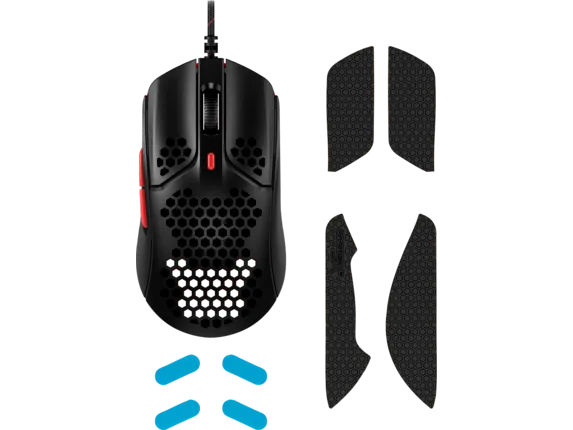 HYPERX PULSEFIRE HASTE ULTRA-LIGHTWEIGHT WIRED BLACK AND RED- OPEN BOX - Image 5