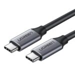 UGREEN US161 50751 USB-C 3.1 Cable 1.5m – 60W Power, 10Gbps Transfer, 4K@30Hz Video, Durable PVC + Aluminum Design