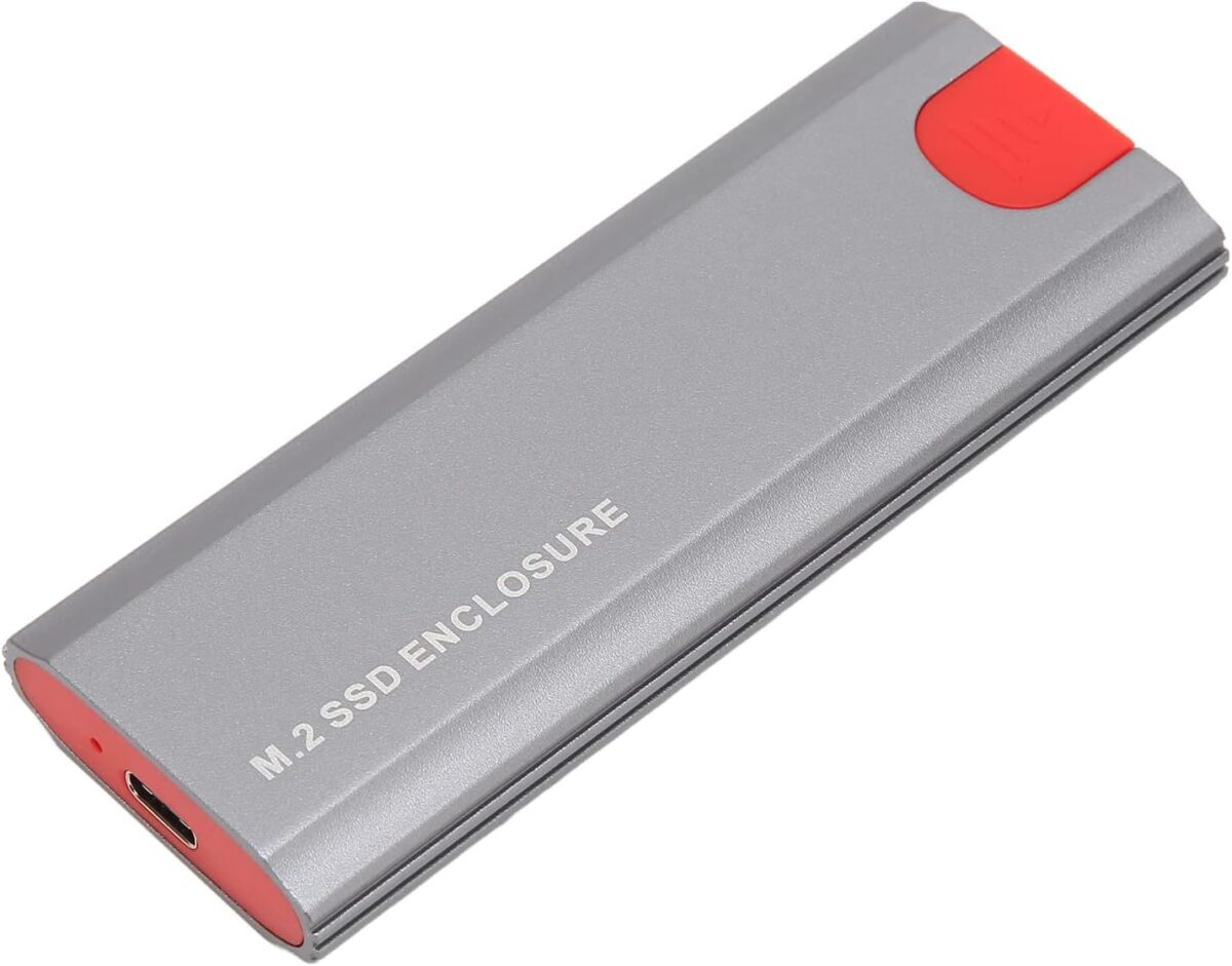 NVME ENCLUSER M.2  SSD Chassis, JMS583 Chip INCLUDE ONLY ONE CABLE USB TO TYPE C - Image 2