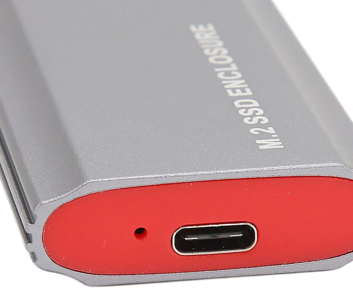 NVME ENCLUSER M.2  SSD Chassis, JMS583 Chip INCLUDE ONLY ONE CABLE USB TO TYPE C - Image 3