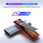 NVME ENCLUSER M.2  SSD Chassis, JMS583 Chip INCLUDE ONLY ONE CABLE USB TO TYPE C - Image 6