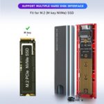 NVME ENCLUSER M.2  SSD Chassis, JMS583 Chip INCLUDE ONLY ONE CABLE USB TO TYPE C - Image 7