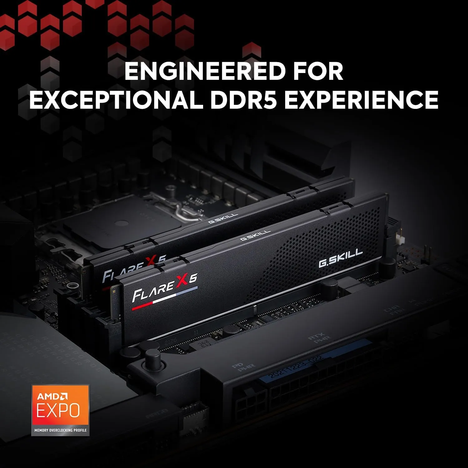 71PyqBCHb4L._AC_SL1500_ G.SKILL Flare X5 Series AMD EXPO 32GB (2 x 16GB) 288-Pin PC RAM DDR5 6000MT/s Desktop Memory Model CL36-36-36-96-FX5 UDIMM - Matte Black