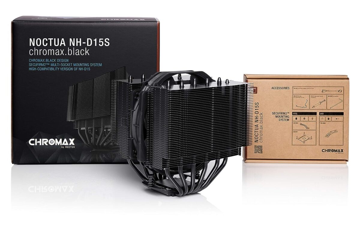 Noctua NH-D15S chromax.Black, Premium Dual-Tower CPU Cooler with NF-A15 PWM 140mm Fan (Black)    "AWARD WINNING" - Image 5