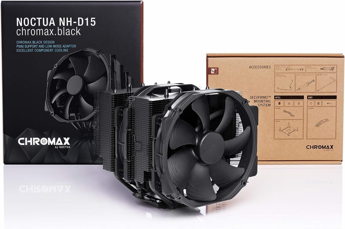 Noctua NH-D15 chromax.Black, Dual-Tower CPU Cooler (140mm, Black) "AWARD WINNING" - Image 5