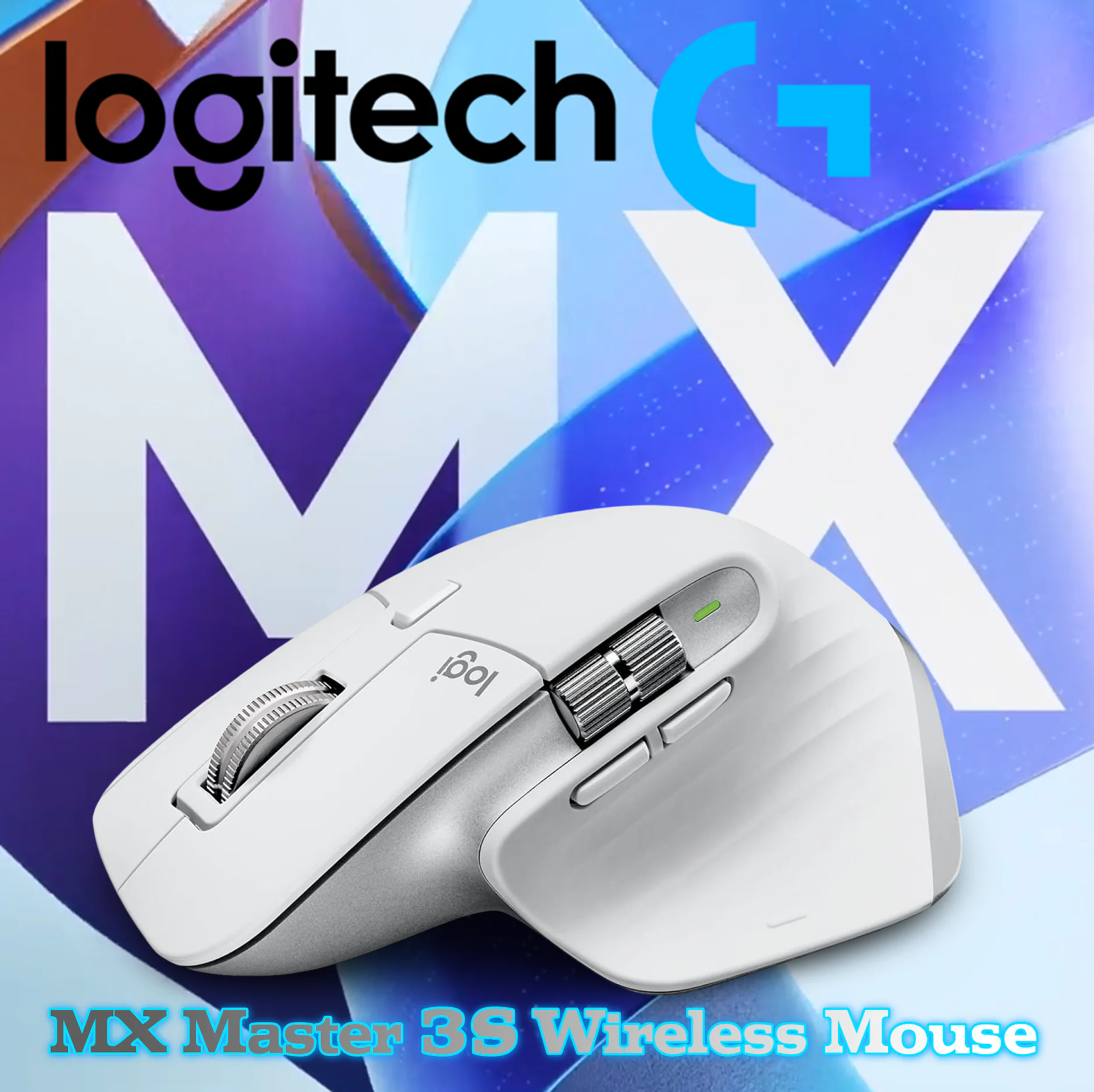 MX Master 3S Wireless WHITE Mouse 910-006566 910-006566 Logitech MX Master 3S Wireless Mouse – Pearl White- Wireless Performance Mouse, Ergo, 8K DPI, Track on Glass, Quiet Clicks, USB-C, Bluetooth, Windows, Linux, Chrome Logitech MX Master 3S Wireless White Mouse, Ultra-fast Scrolling, 8K DPI, Track on Glass, Quiet Clicks, USB-C, Bluetooth, Windows, Linux, Chrome  | Pale Grey