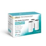 TP-Link Deco P9 Whole Home Powerline Mesh Wi-Fi System, Up to 6000 Sq ft Coverage, Dual-Band AC1200+HomePlug AV1000, Gigabit Ports, Compatible with Amazon Echo/Alexa, limited walls impact, Pack of 3