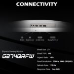 MSIG274QRFW MSI G274QRFW 27 INCH 2K 180HZ QHD 1MS IPS GAMING MONITOR MSI Optix G274QRFW 27” Rapid IPS WQHD White Gaming Monitor , 170Hz Refresh Rate , 1ms GtG , G-SYNC Compatible , Wide Color Gamut , HDR Ready , Tilt - Swivel - Height - Pivot Adjustable Stand