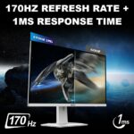 MSIG274QRFW MSI G274QRFW 27 INCH 2K 180HZ QHD 1MS IPS GAMING MONITOR MSI Optix G274QRFW 27” Rapid IPS WQHD White Gaming Monitor , 170Hz Refresh Rate , 1ms GtG , G-SYNC Compatible , Wide Color Gamut , HDR Ready , Tilt - Swivel - Height - Pivot Adjustable Stand