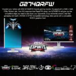 MSIG274QRFW MSI G274QRFW 27 INCH 2K 180HZ QHD 1MS IPS GAMING MONITOR MSI Optix G274QRFW 27” Rapid IPS WQHD White Gaming Monitor , 170Hz Refresh Rate , 1ms GtG , G-SYNC Compatible , Wide Color Gamut , HDR Ready , Tilt - Swivel - Height - Pivot Adjustable Stand