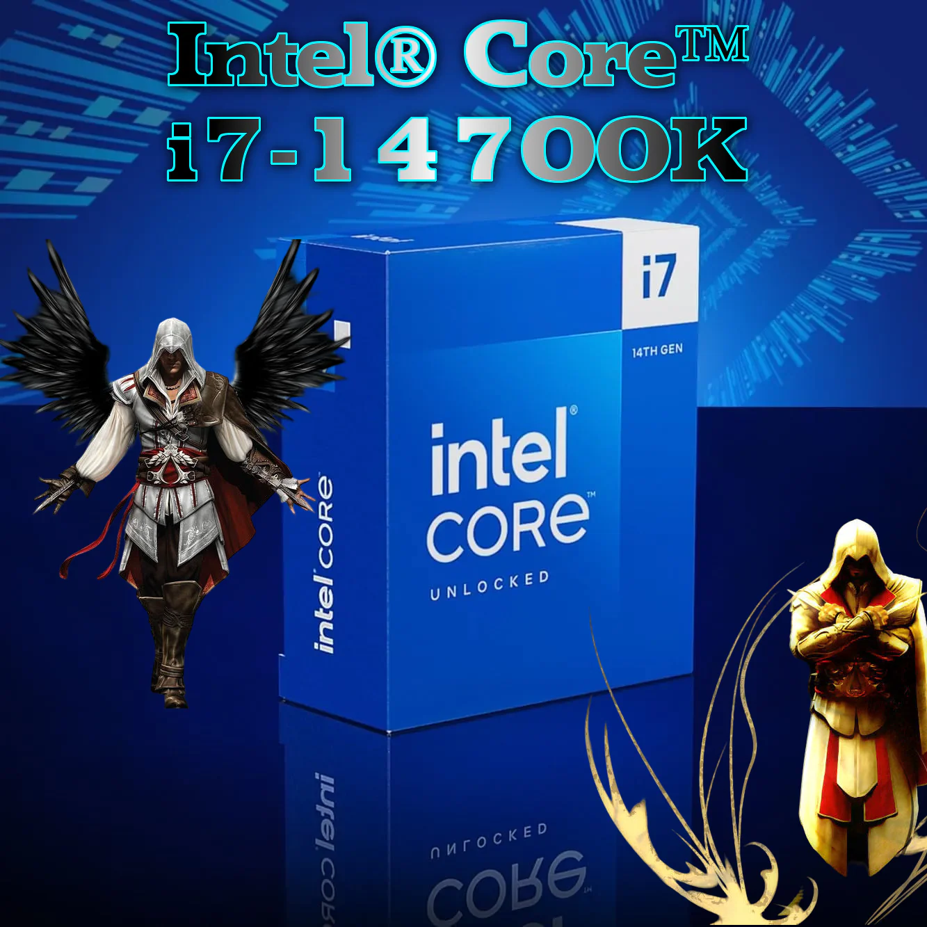 Intel® Core™ i7-14700K New Gaming Desktop Processor 20 cores (8 P-cores + 12 E-cores) with Integrated Graphics - Unlocked | BOXED Intel Core i7-14700K 3.4 GHz 20-Core LGA 1700 14th Gen Processor, 20 Cores & 28 Threads, 30MB Cache Memory, 5.6GHz MaxTurbo Boost, Intel UHD Graphics 770, 2CH DDR5 / 192GB Max | BOXED