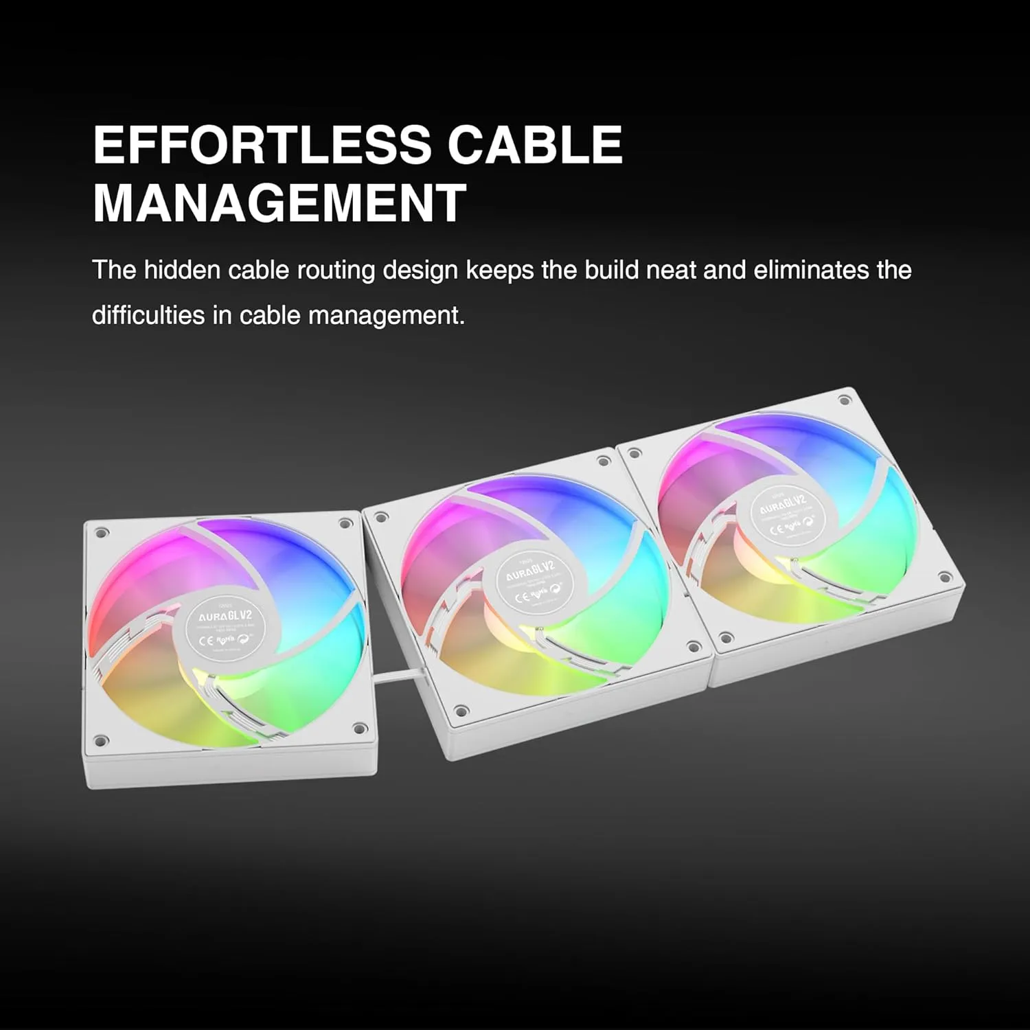 AURA-GL360-V2-W AURA GL360 V2 ARGB AIO CPU Liquid Cooler GAMDIAS AURA GL360 V2 Liquid CPU Cooler, 120mm, Triple Fan, White ARGB AIO, Mirror Style  Rotatable Pump, LGA 1700/AM5 Ready, Built-in Lighting Effects, Hidden Cable Management | WHITE  AURA-GL360-V2-W