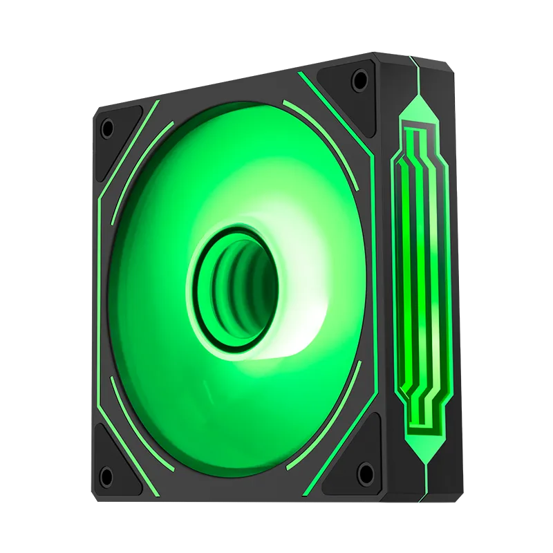 SEGOTEP HB12 Gaming PC Cooling Fan - 120mm - Infinity Mirror ARGB Design on Sides - PWM - Hydraulic Bearing- 42.47 CFM- Single Fan - Black