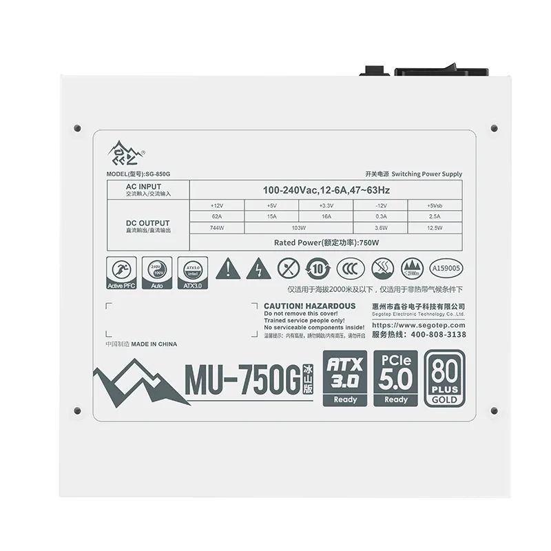 CAPACITORS All-Japanese Capacitor CONNECTOR CABLE MOBO: 24(20+4)PIN x 1 CPU: 8(4+4) PIN x 2 PCI-E: 8(6+2) PIN x 2 PCIe5.0 16 PIN x 1 D-4pin: 1 SATA: 2