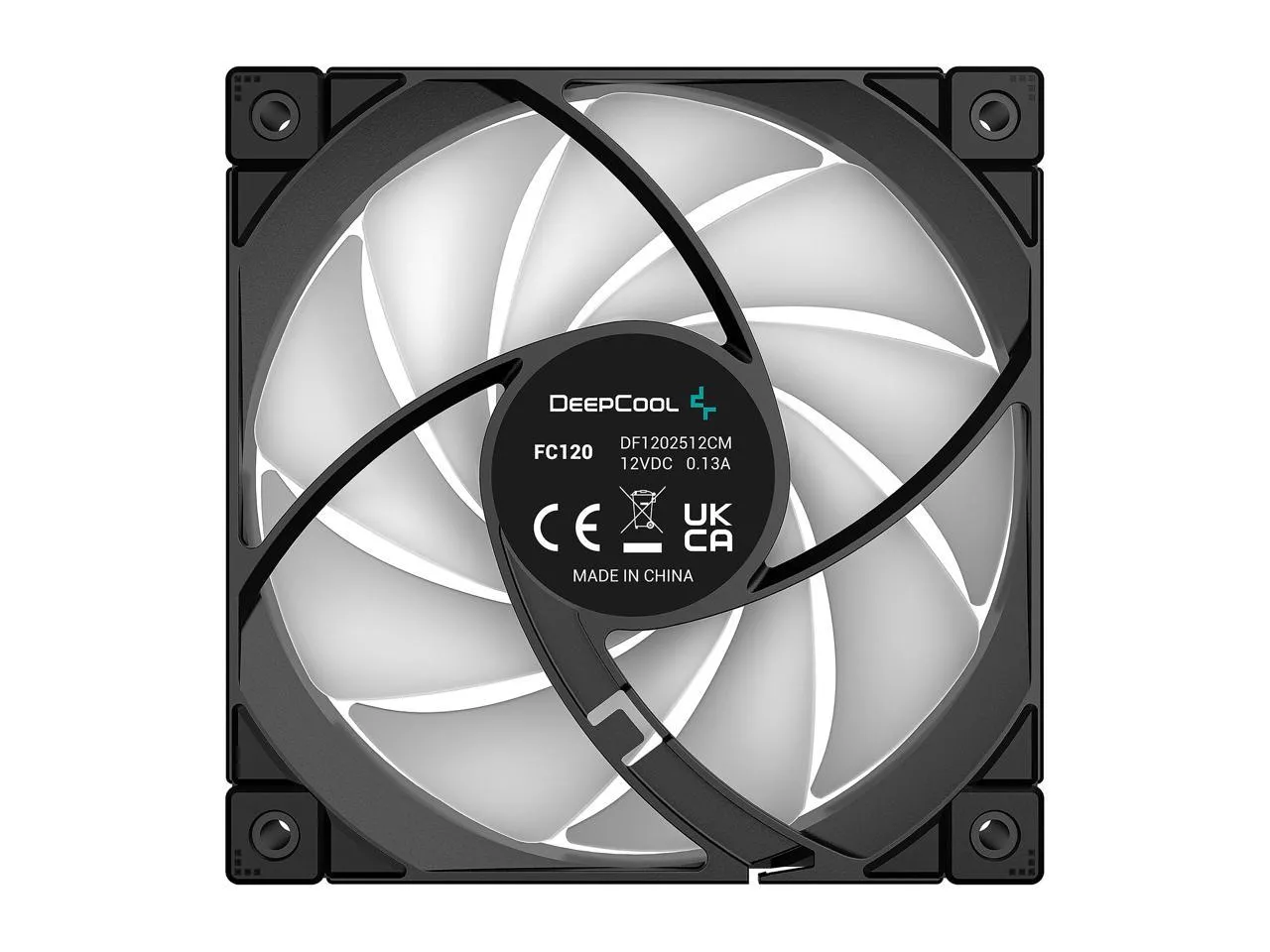 DeepCool FC120 PC ARGB Fan 120mm 1800RPM , PWM Cooling Fan Case , Quiet Under 28dB(A) High Performance for Cases , Single Pack - BLACK - FROM EXPERT ZONE