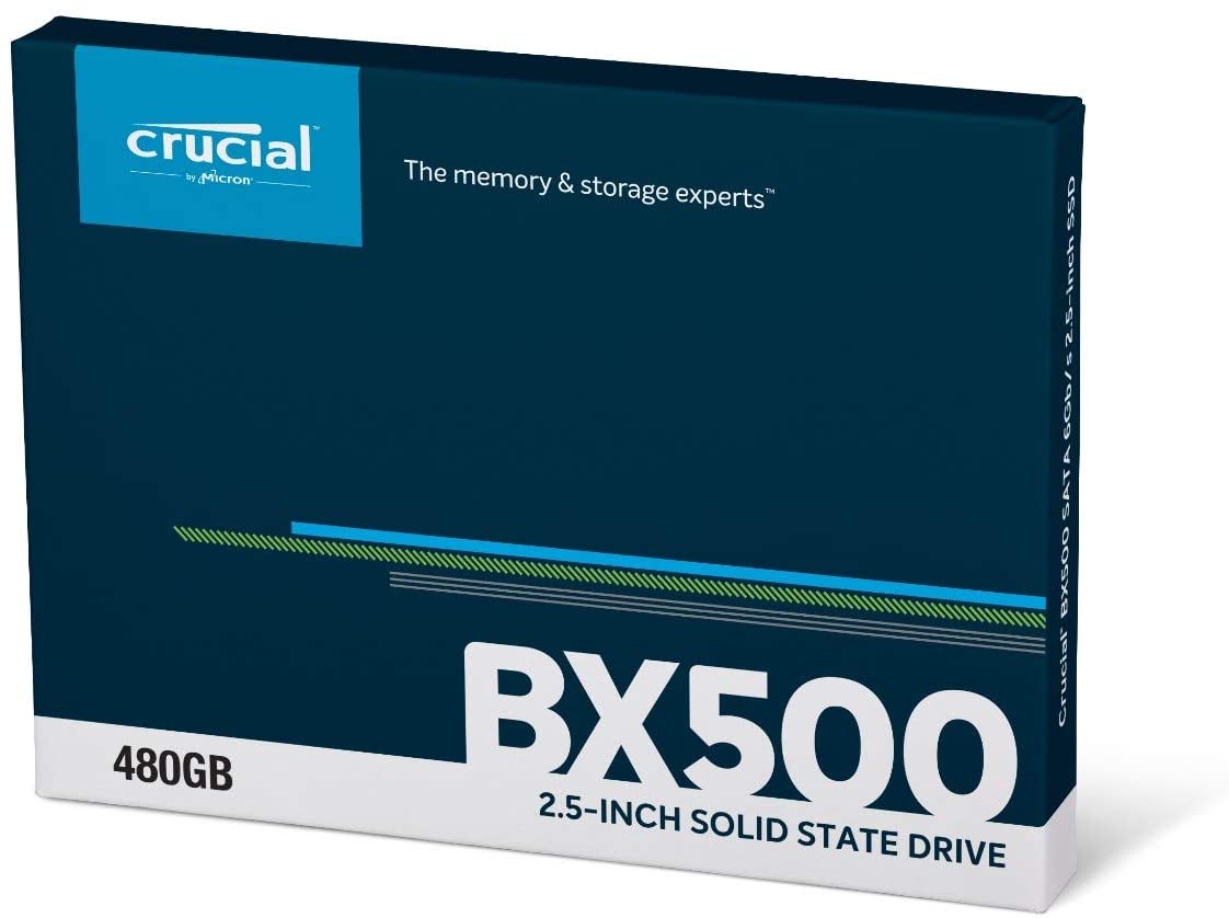 61S3cgnn12L._AC_SL1280_.jpg Crucial BX500 480GB 3D NAND SATA 2.5-Inch Internal SSD, up to 540MB/s - Image 1