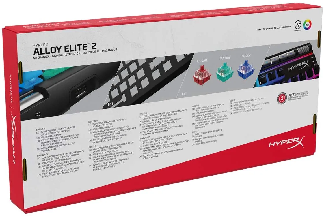 HyperX Alloy Elite 2 – Mechanical Gaming Keyboard - Image 4