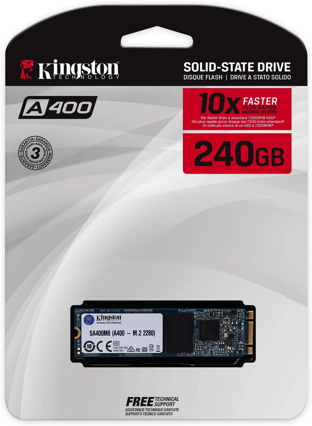 71BFCSErY-L._AC_SL1500_.jpg Kingston A400 240G SSD M.2 2280 SA400M8/240GB - Image 1