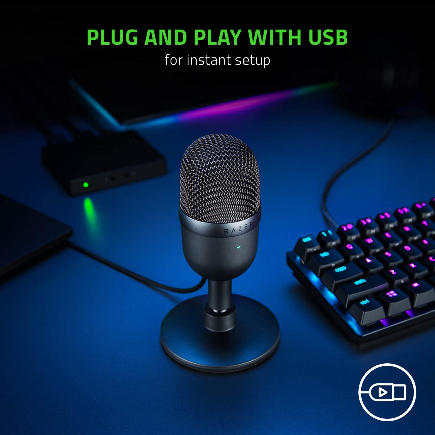 71i8qQ6A4L._AC_SL1500_.jpg Razer Seiren Mini USB Streaming Microphone - Image 1
