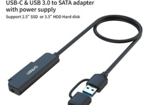 2.5" SSD/SATA Adapter USB 3.1 ONTEN USB 3.1 (Type A) to SSD / 2.5 Inch SATA Hard Drive Adapter [Optimized for SSD, Support UASP SATA III]