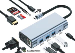 11-in-1 USB-C Hub Adapter Type-C Hub HDMI For MacBook Pro/Air iPad Pro Laptop AU