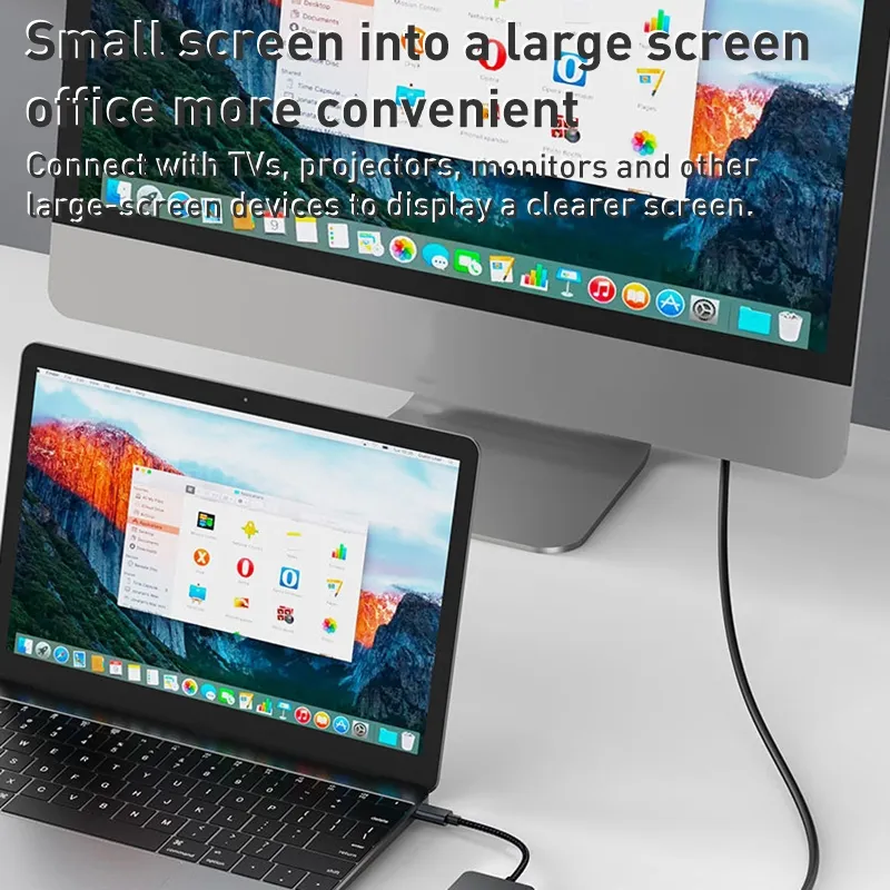 USB HUB Gigabit HDMI 4K 60Hz 6 in 1  USB Type-C to ( USB3.2 + Gigabit Lan Internet + HDTV/HDMI 4K 60Hz ) HUB Adapter & Charging -  BYL-2308 (Dark Gray)