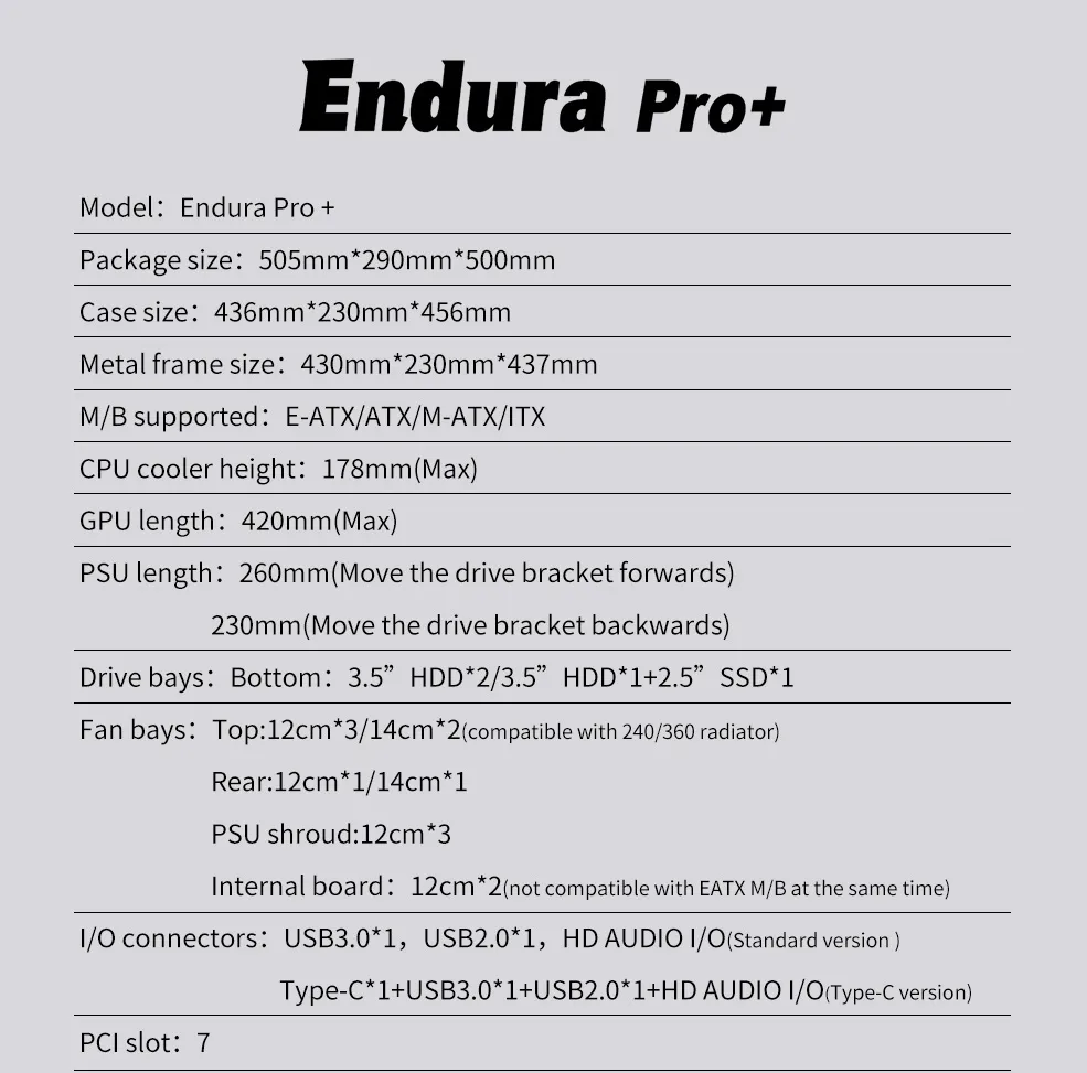 Segotep Endura PRO+ Transparent Tg Glass No a-Pillar Seaview Casing