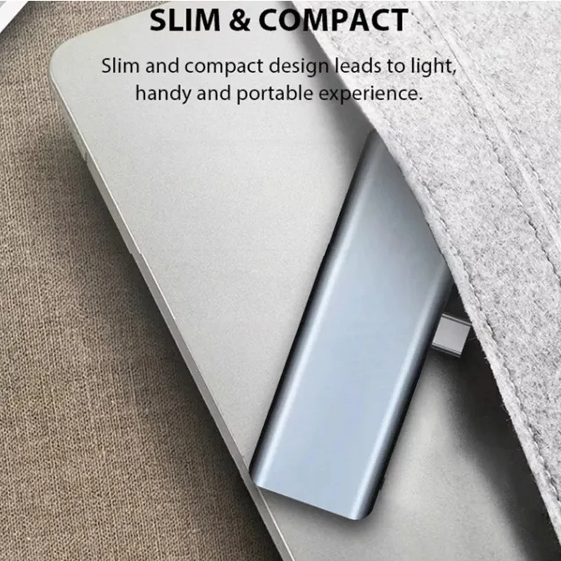 WhatsApp Image 2024-02-22 at 12.17.10 PM 1. Interface: USB3.0x1, USB2.0x1, HDMIx1, PDx1, Type-Cx1 2. Resolution: 3840x2160 3. Support 100W power adapter 4. Type-C transmission rate: 5Gbps 5. Small and Portable: Small and lightweight design, does not take up much space, easy to put in briefcases, daily backpacks, luggage, etc., very suitable for travel and business trips 6. Aluminum alloy shell material, fast heat dissipation and wear resistance. 7. Support 4K/30Hz resolution, connect the notebook to the LCD TV, the large screen HD is smooth and does not flicker 8. Plug and play, no driver required