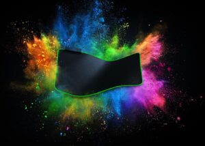 Razer Goliathus Chroma Gaming Mousepad: Customizable Chroma RGB Lighting - Soft, Cloth Material - Balanced Control & Speed - Non-Slip Rubber Base - Black