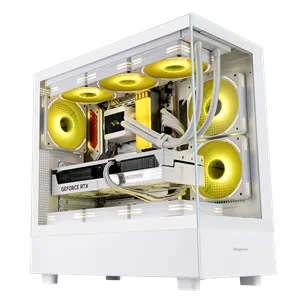 Segotep Endura Pro+ PC Gaming Case (E-ATX / ATX / M-ATX / ITX) 436mm*230mm*456mm , Tempered Glass , Supports up to 360mm radiators , White